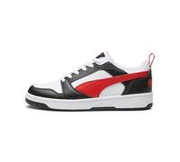 Puma Unisex Adults Rebound V6 Low Sneakers, Puma White-For All Time Red-Puma Black, 10.5 UK