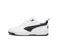 Puma Unisex Adults Rebound V6 Low Sneakers, Puma White-Puma Black-Puma Black, 10.5 UK
