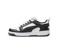 PUMA Rebound V6 Low Sneakers, White/Black/White, size 13