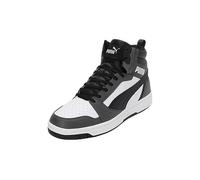 PUMA Unisex Rebound V6 Sneaker, Puma White Puma Black Shadow Gray, 12 UK