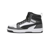 Puma Unisex Adults Rebound V6 Sneakers, Puma White-Puma Black-Shadow Gray, 7.5 UK