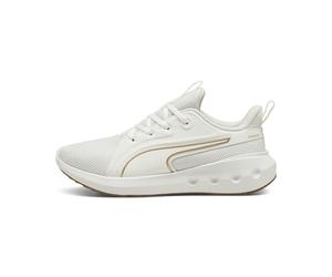 PUMA Unisex Adults SOFTRIDE Carson Road Running Shoe, Warm White-PUMA Gold, 6.5 UK