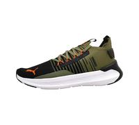 PUMA Unisex Adults SOFTRIDE Symmetry FUZION Road Running Shoe, PUMA Olive-PUMA Black-Flame Flicker, 4.5 UK