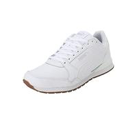 Puma Mens ST Runner V3 Leather Trainers Puma White/Puma White/Gum 6