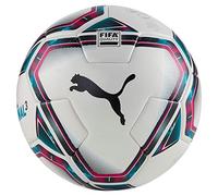PUMA Unisex Adults' teamFINAL 21.3 FIFA Quality Ball size 4 Soccer White-Rose Red-Ocean Depths Black-Omphalodes, 4