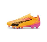 PUMA Ultra Match FG/AG Football Boots, Sun Stream/Black/Sunset Glow, size 8