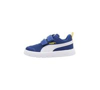 PUMA Unisex Baby COURTFLEX V3 MESH INF Sneaker, Clyde Royal White-Sunny Yellow, 8 UK Child