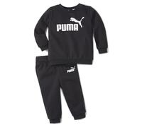 PUMA Essentials Minicats Crew Neck Jogger Suit Toddler, Cotton Black, size 9-12 Months
