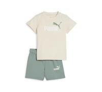 PUMA Unisex Baby MINICATS ESS Tee and Shorts Set INF Gestrickte Anzüge, Alpine Snow, 98