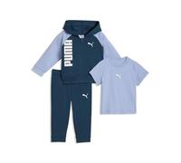 PUMA Unisex Baby Minicats Tee, Hooded Fz and Pants Set Tr Inf Knitted Suits (pack of 1)