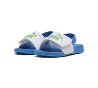 PUMA Unisex Baby Popcat 20 Backstrap Ac InfSlide Sandals, Puma White Green Fruit Racing Blue, 19 EU