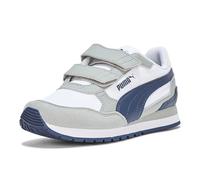 Puma Unisex Baby St Runner Hook and Loop Grey Echo-Puma Navy, 8 Toddler