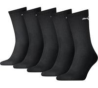 Puma Unisex Black Pack of 5 Crew Sock UK 9-11 (EU 43-46) Soft Cotton Blend, Mens