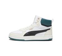 PUMA Unisex CAVEN 2.0 MID Sneaker, White Black-Alpine Snow-Warm White-Gold, 8 UK
