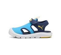 PUMA Unisex-Child Fun Racer Hook and Loop Sandals, Speed Blue-pelé Yellow, 3 Little Kid