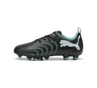 Puma Unisex-Child Future 9 Play Firm Ground Artificial Ground Soccer Cleats, Puma Black-intense Mint-puma White, 2 Little Kid
