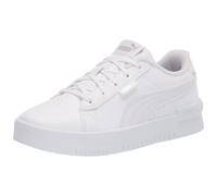 PUMA unisex child Jada Sneaker Puma White-puma White-puma Silver 5 Big Kid US