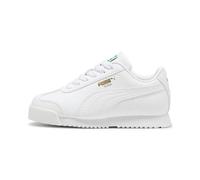 Puma Unisex-Child Roma Sneaker, Puma White, 5 Big Kid