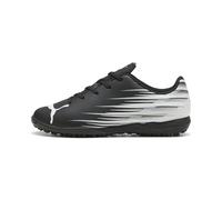 Puma Unisex Children's Attacanto Indoor Training Soccer Shoes Trainers, Black White Ah25, 2 Big Kid