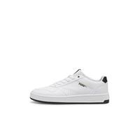 PUMA Unisex Court Classic Sneaker, White Black Gold, 8.5 UK