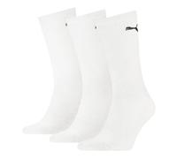 PUMA Unisex Sport Crew Lightweight Socks 3 Pack, White, size 12-14
