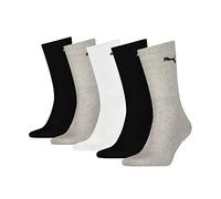PUMA Unisex Crew Sock, White / Grey / Black, 47/49 UK