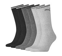 PUMA Unisex Crew Socken, Anthracite / Grey, 14 UK