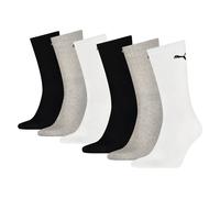 PUMA Unisex Crew Socks Mens Womens Cotton Rich Sport Classic Sock 6 Pack