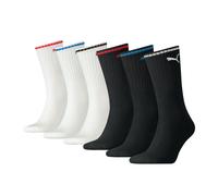 PUMA Unisex Crew Socks Mens Womens Cotton Rich Sport Classic Sock 6 Pack