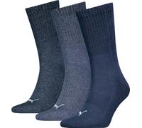 PUMA Unisex Cushioned Crew Sock (Pack of 3), navy, 39-42