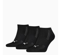 PUMA Unisex Cushioned Sneaker Trainer Socks 3 Pack, Black, size 6-8