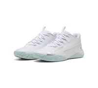 PUMA Unisex Dagger 2 Mid Top Basketball Shoes, White Silver Feather Gray Metallic, 8.5 UK