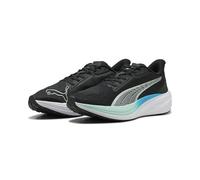 PUMA Unisex Darter PRO Road Running Shoe, Black Silver-Mint MELT-Speed Blue, 9.5 UK