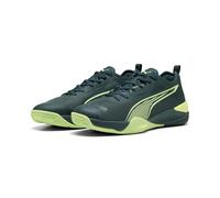 PUMA Unisex Eliminate Nitro 4 Indoor Court Shoe, Green Terrain-Fizzy Light, 10 UK