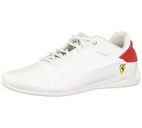 PUMA Unisex Ferrari Drift Cat Delta Sneaker, White-Rosso COR, 13 US Men