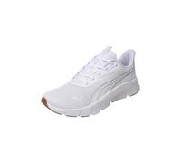PUMA Unisex FlexFocus Lite Modern Running Shoes, PUMA White-Feather Gray-Gum, 8.5 UK