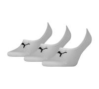PUMA 171002001 UK 9-11 Unisex Footie Socks (3 Pair Pack) White