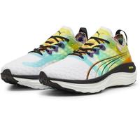 PUMA Unisex Foreverrun Nitro Lm Running Shoes, White Court Yellow Black, 10.5 UK