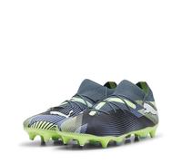 PUMA Unisex Adults Future 7 Match MXSG Soccer Shoe, Gray Skies-PUMA White-Fizzy Apple, 8 UK