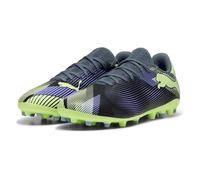 PUMA Unisex Future 7 Play MG Soccer Shoe, Gray Skies-Elektro Purple-Fizzy Apple White, 10 UK