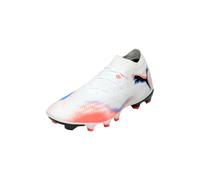 PUMA Unisex Future 8 Match Fg/Ag Soccer Shoe, Puma White Puma Black Glowing Red, 9.5 UK