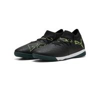 PUMA Unisex Future 8 Match IT Soccer Shoe, Black-Fizzy Light-Green Terrain, 3 UK
