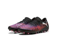 PUMA Unisex Future 8 Match Low MG Soccer Shoe, Black White-Glowing RED, 6.5 UK