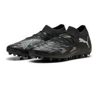PUMA Unisex Future 8 Match MG Soccer Shoe, Black Silver-Fluo Green, 7 UK