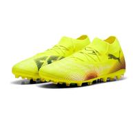 PUMA Unisex Future 8 Match MG Soccer Shoe, Yellow Alert Black-Sun Struck, 6.5 UK