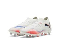 PUMA Future 8 Match MxSG Football Boots Unisex, White/Black/Glowing Red, size 9.5