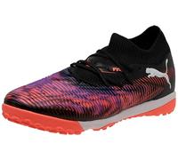 PUMA Unisex Future 8 Match TT Soccer Shoe, Black White-Glowing RED, 8.5 UK