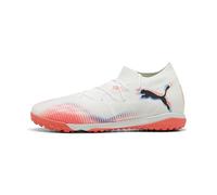 Puma Unisex Future 8 Match Turf Football Boots, Puma White-Puma Black-Glowing Red, 5 UK