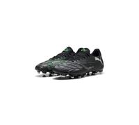 PUMA Unisex Future 8 Play FG/AG Soccer Shoe, Black Silver-Fluo Green, 10 UK