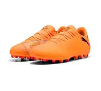 PUMA Unisex Future 8 Play Multi-Ground Football Boots, Heat Fire-PUMA Black-Ravish, 4 UK